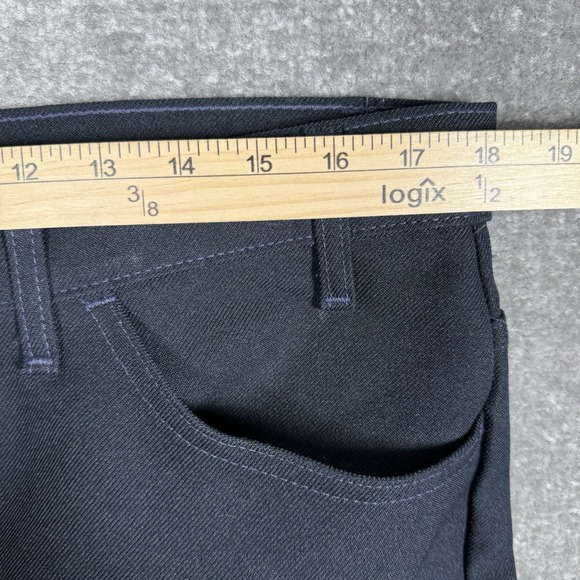 Vintage 90s Levi's Dress Pants Men's 38x34 (36x34) Navy Blue Straight Leg - Picture 6 of 9